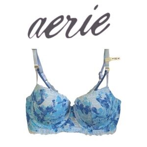 AERIE➕NWT Real Power Balconette Lace Bra